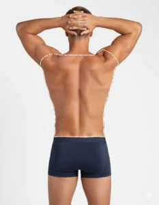 Man showing smooth back and shoulders after back and shoulder laser hair removal treatment at Laser Perfect - laser clinic covering all of London area