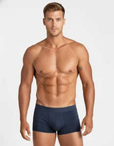 Chest & Abdomen - Laser Hair Removal Male showing laser hair removal treatments on his chest and abdoment-stomach