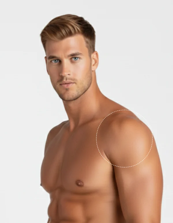 Font Shoulders Or Back Shoulders- Laser Hair Removal - Image 1