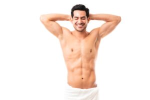 Men Upper Body Torso Bundle Laser Hair Removal Men's upper body torso laser hair removal at Laser Perfect in Ilford, London, treating the chest, abdomen, back, shoulders and full arms for long-lasting hair reduction.