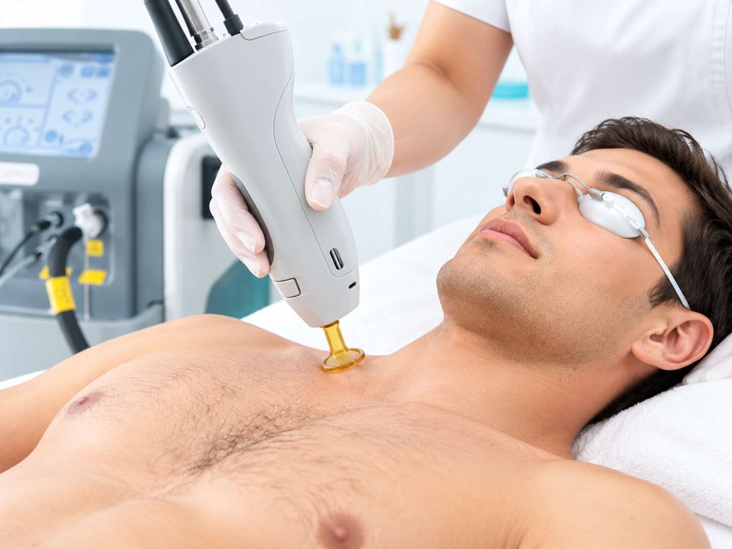 Male laser hair removal treatment at Laser Perfect Ilford