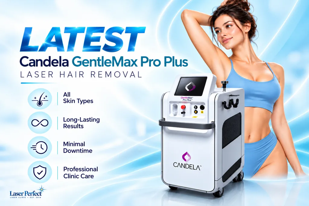 Candela GentleMax Pro Plus laser hair removal at Laser Perfect in Ilford for professional treatment and long-lasting hair reduction.